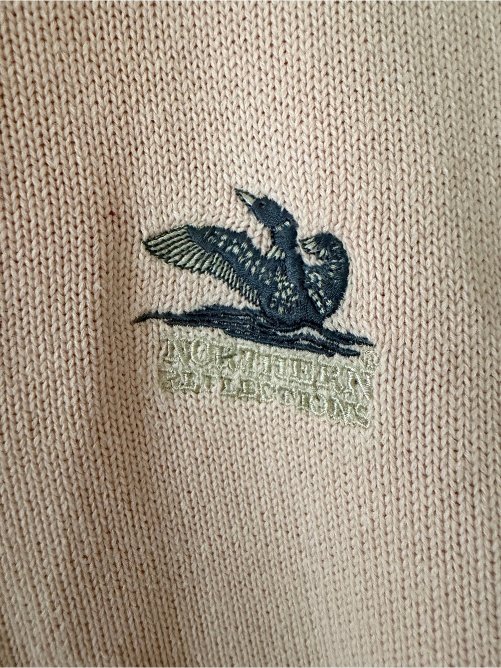 Vintage Northern Reflections Cotton Knit Collared Sweater Size small - Picture 4 of 5